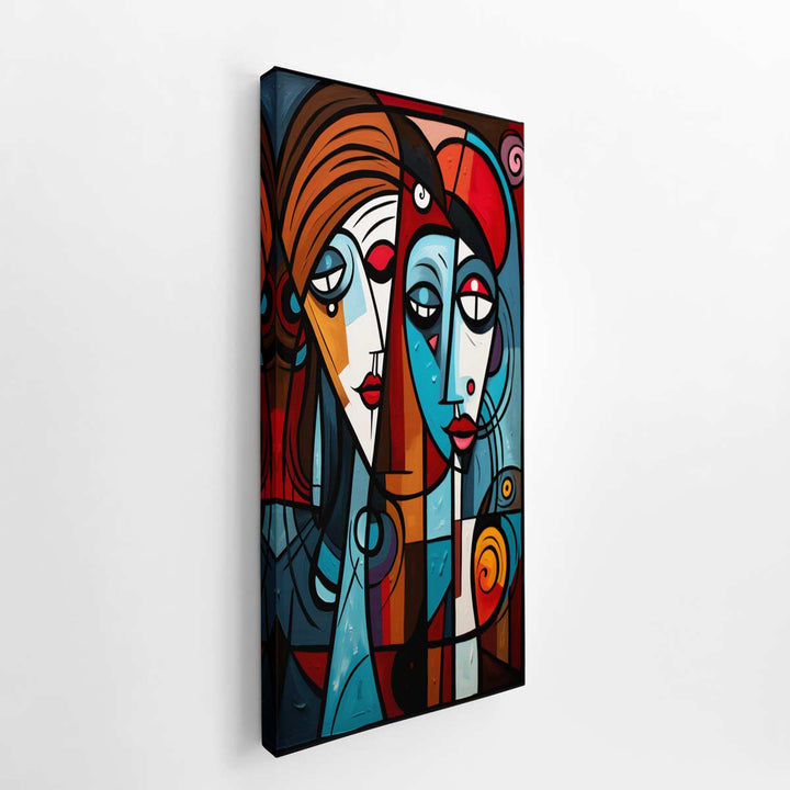 Abstract Lovers Art  canvas Print
