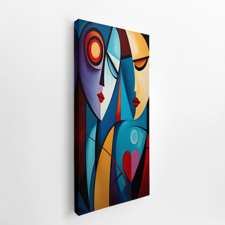 Abstract Lovers Art Print  canvas Print