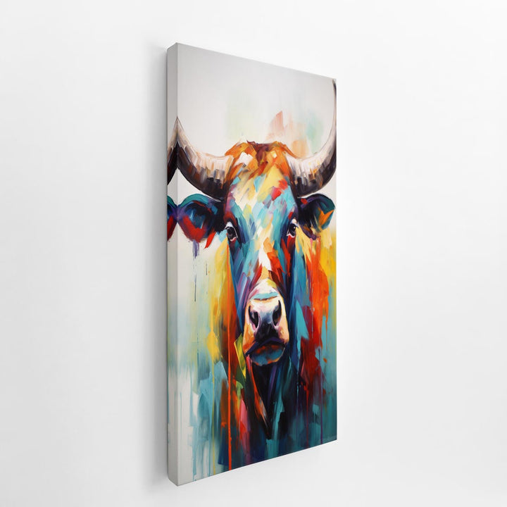 Abstract Bull Artwork  canvas Print
