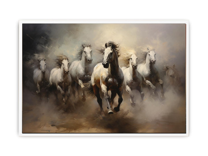 Lucky Seven Horses Painting