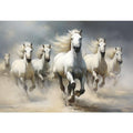 White Horses Art Print
