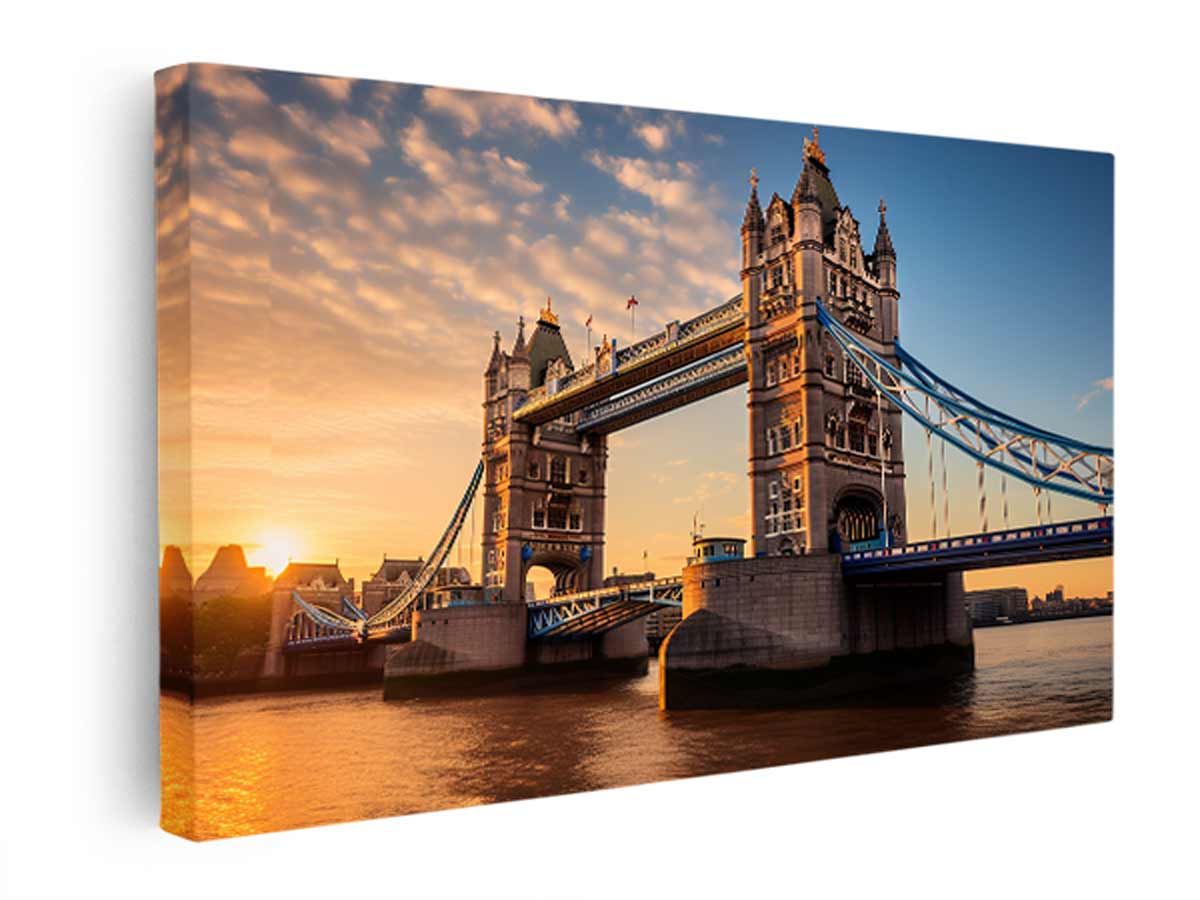 London Bridge Painting  canvas Print