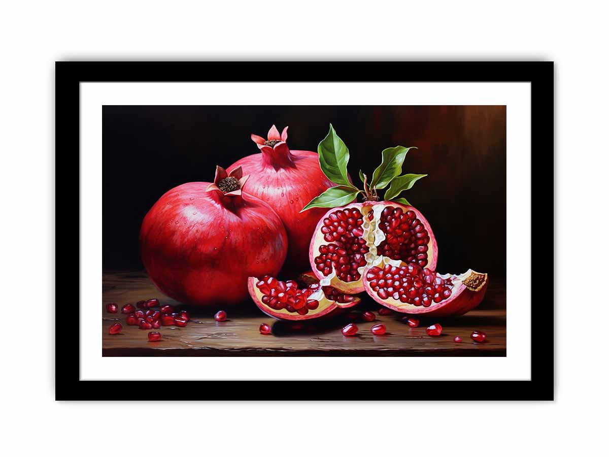 Ruby Harvest classic still life canvas art for dining room or kitchen decor.