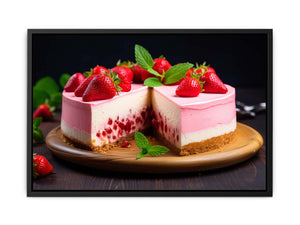 Berry Indulgence food photography inspired art canvas art for kitchen or dining room decor.