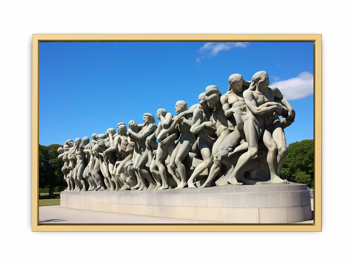 Vigeland Park Olso Painting framed Print