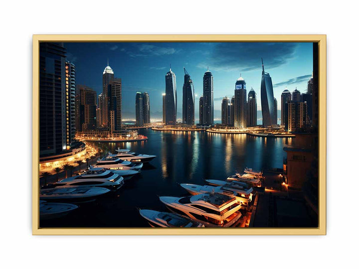 Dubai Art framed Print