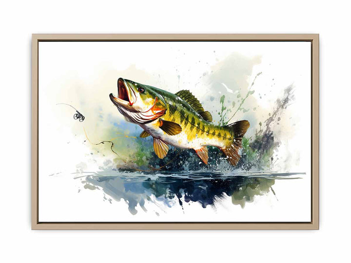 Fishing Art Print framed Print