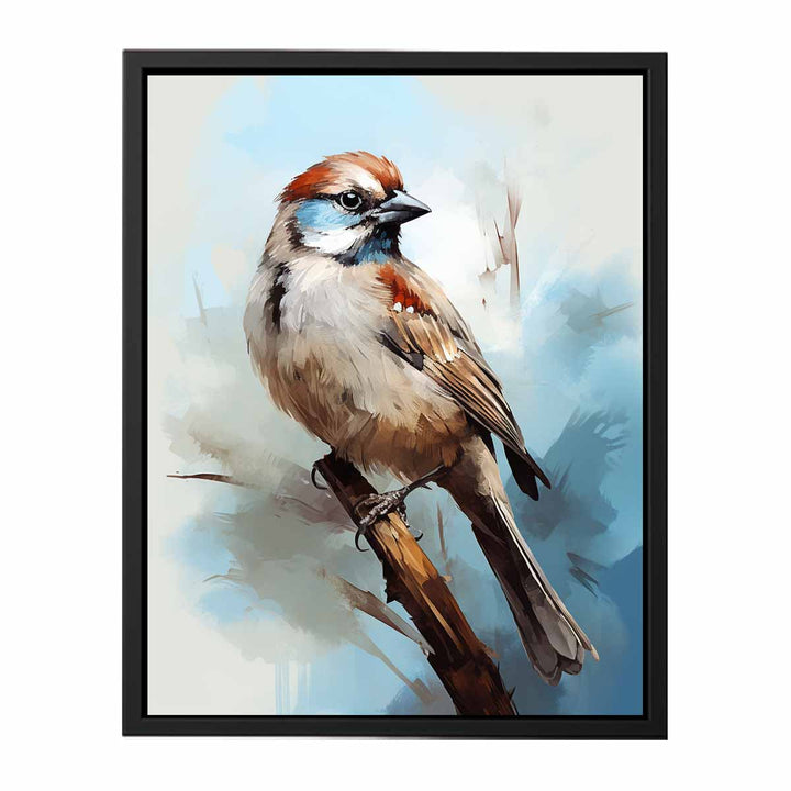 Sparrow Artwork  canvas Print
