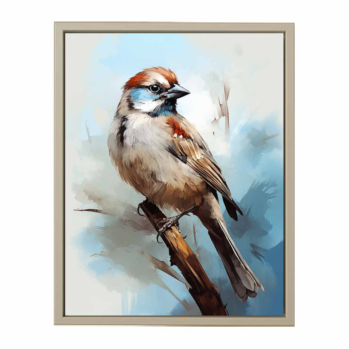 Sparrow Artwork framed Print