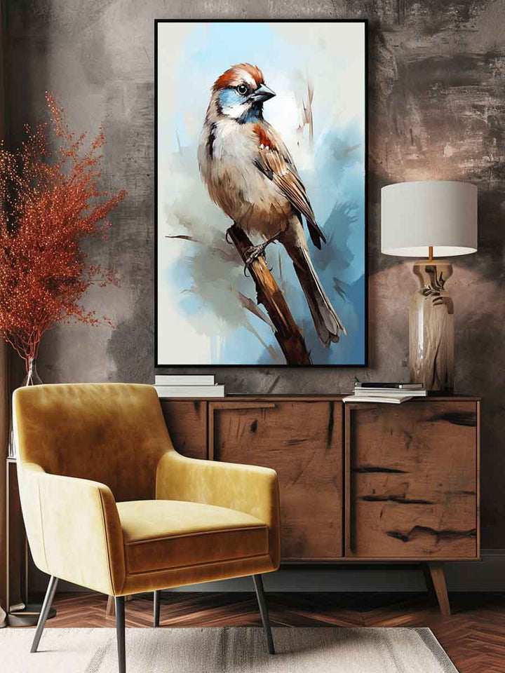 Sparrow Artwork Art Print