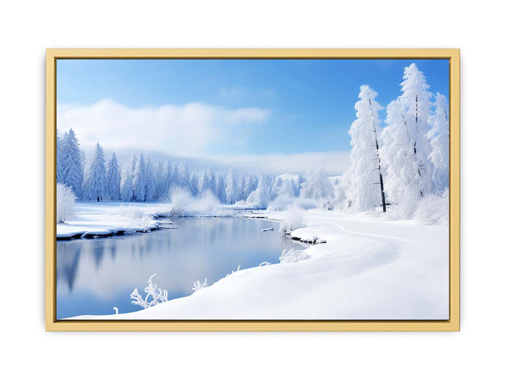 Switzeralnd Snow Art framed Print