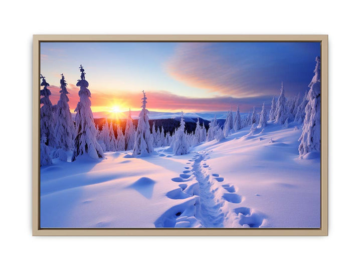 Sunrise in Switzerland framed Print