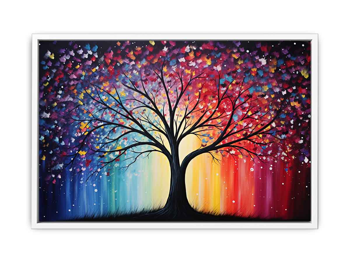 Radiant Midnight Tree colorful abstract tree for modern home decor.