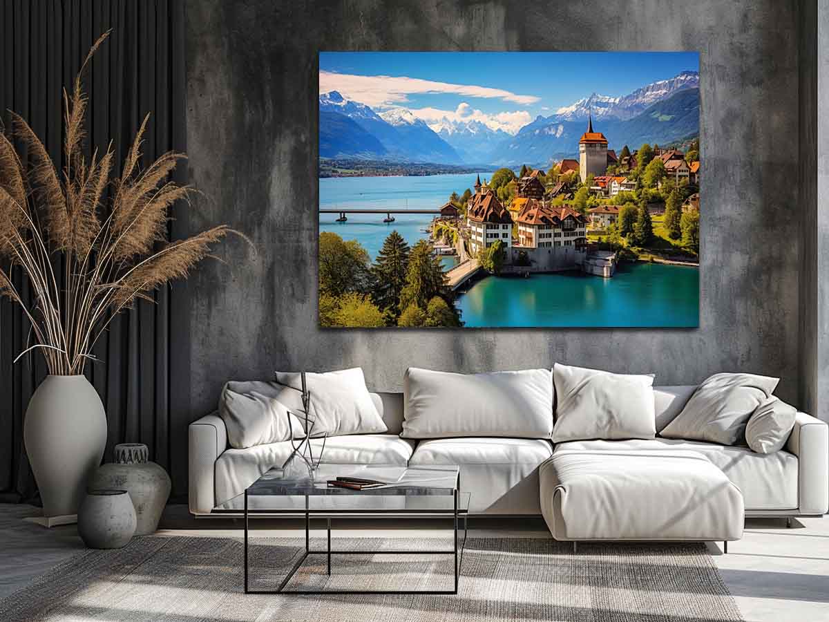Switzerland Artwork Art Print
