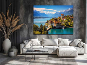 Switzerland Artwork Art Print