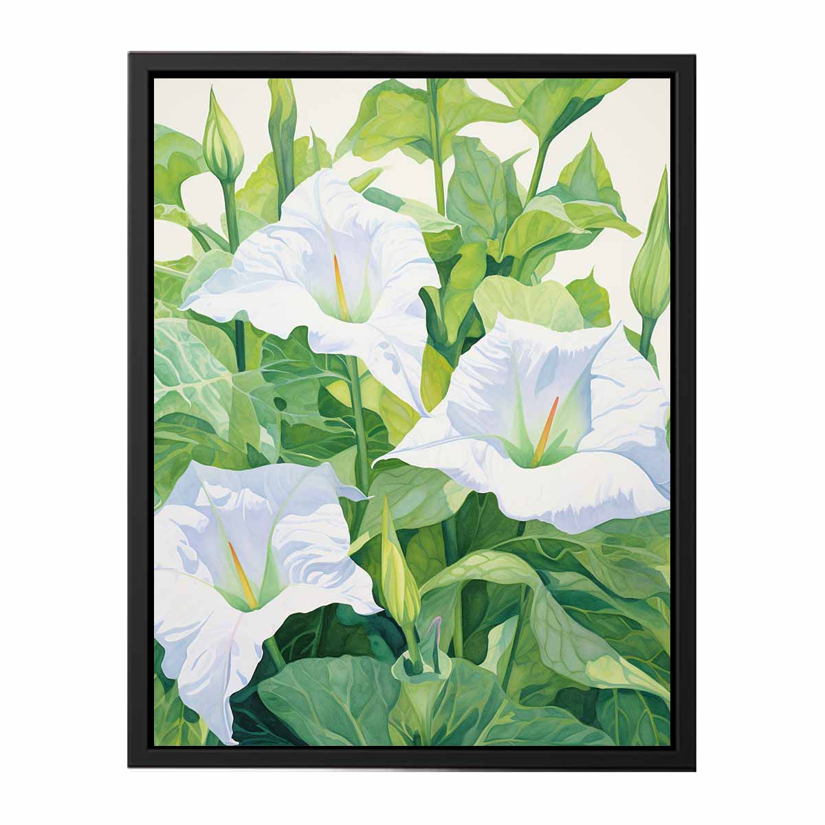 Jimson Weed Painting  canvas Print