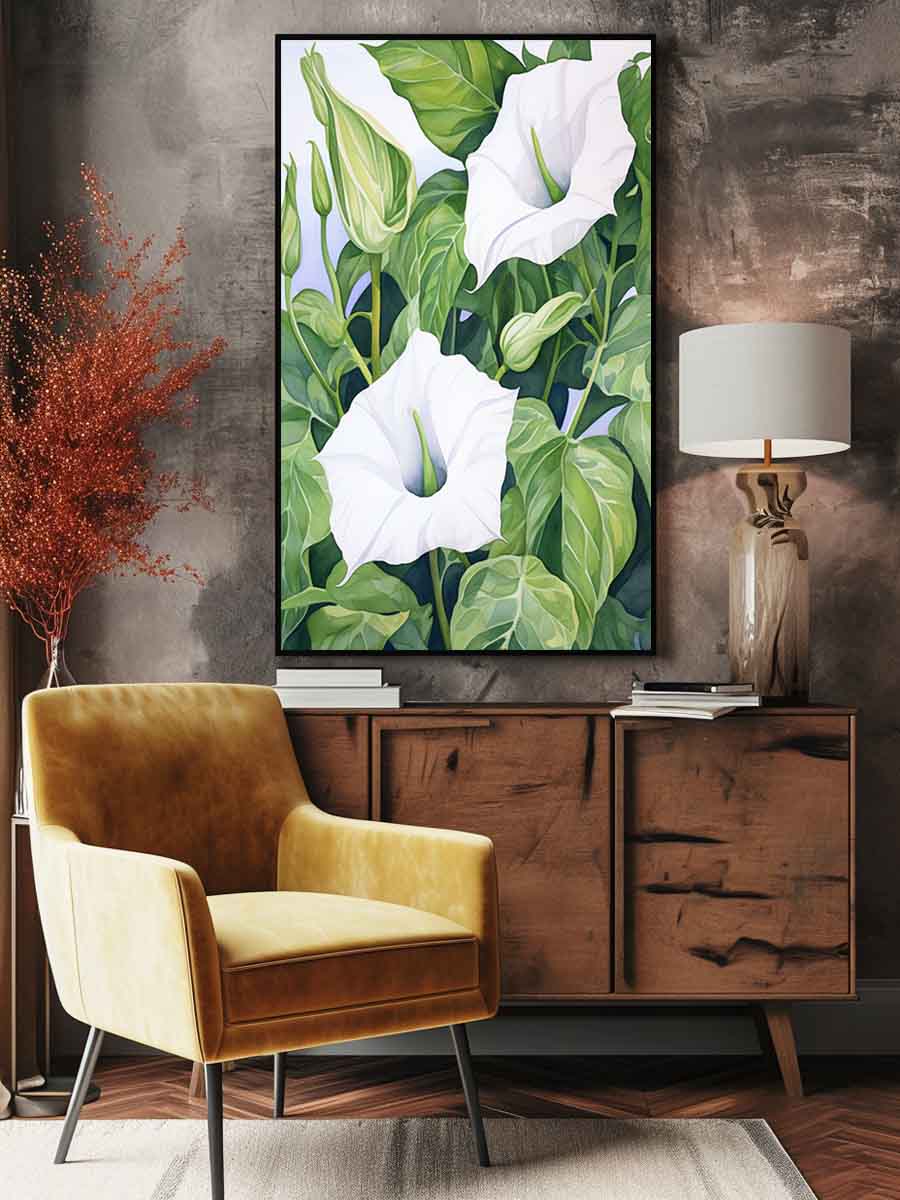 White Garden Trumpets