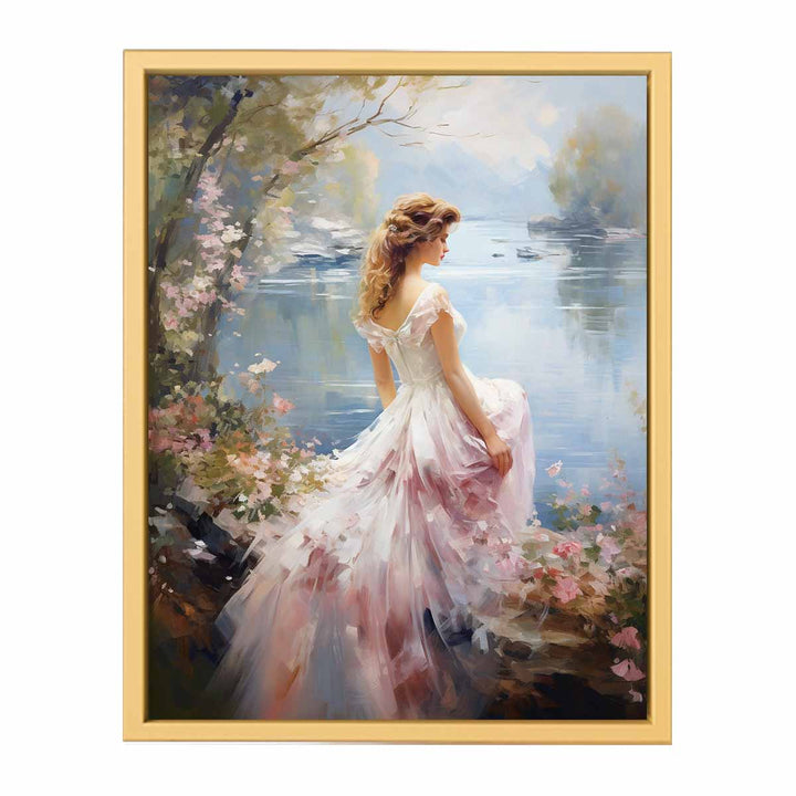 Dream Girl Painting framed Print