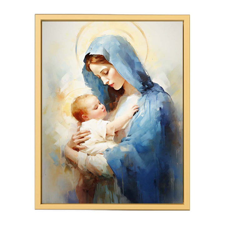 Virgin Mary Painting framed Print