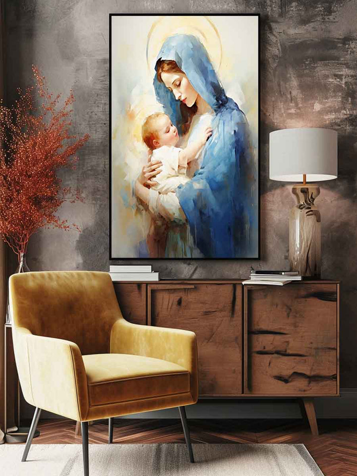 Virgin Mary Painting Art Print