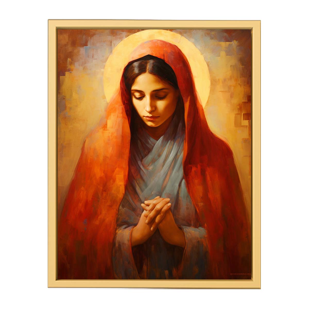 Virgin Mary Pain framed Print