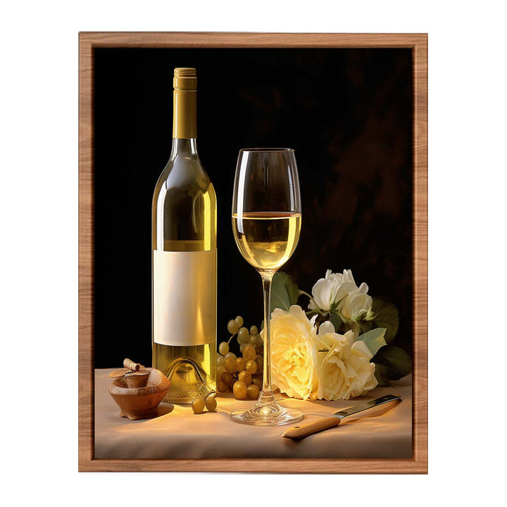 White Wine Artwork  Painting