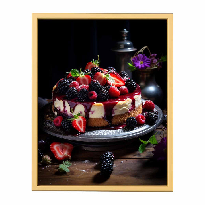 Cheesecake Poster framed Print