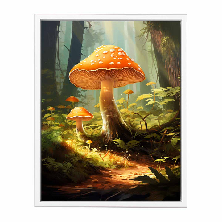 Mushroom Painting In Jungle  Painting