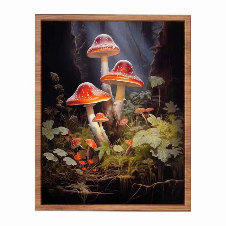 Mushroom Art Print  Painting