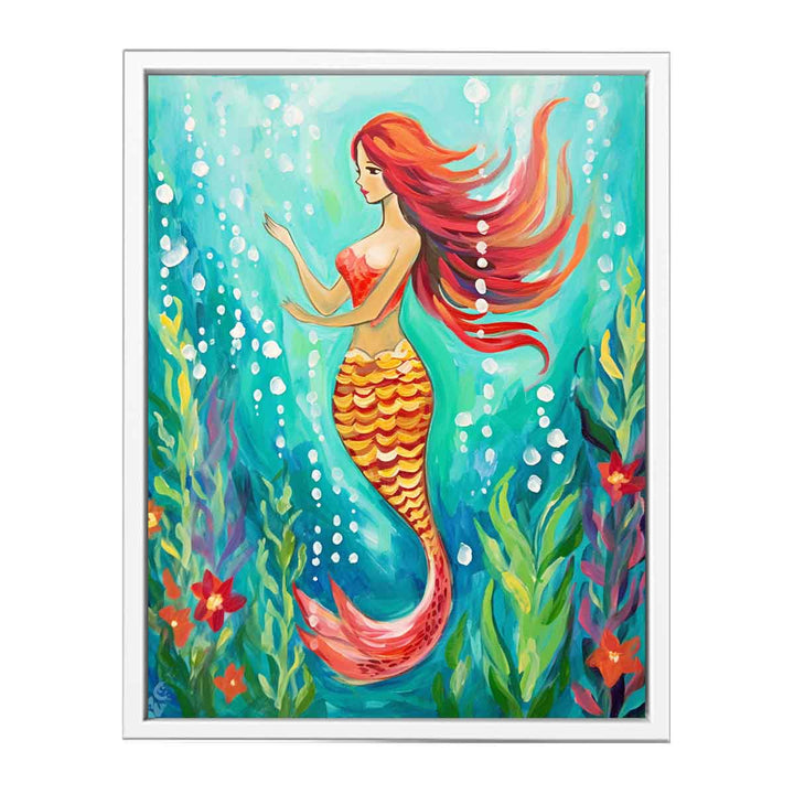 Underwater Mermaid Painting  