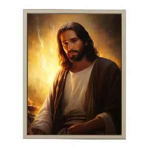 Jesus Painting framed Print