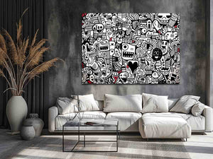 Doodle Drawing Art Print
