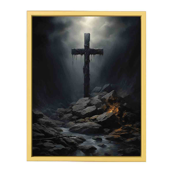 Jesus Cross framed Print
