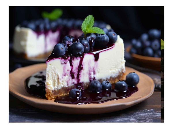 Blueberry Cheesecake Art