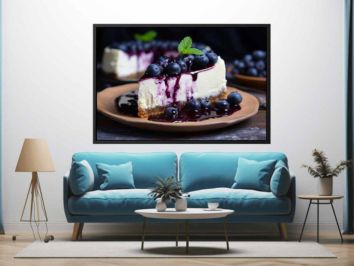 Blueberry Cheesecake Art Art Print
