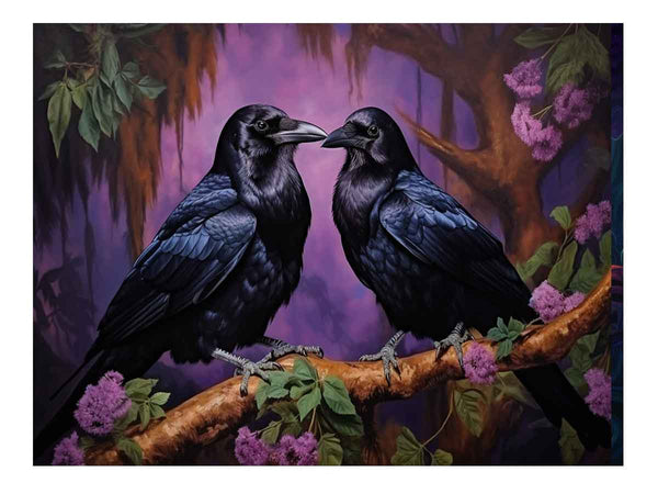 Ravens Painting In Jungle