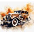 Vinatge Car Old Style Art