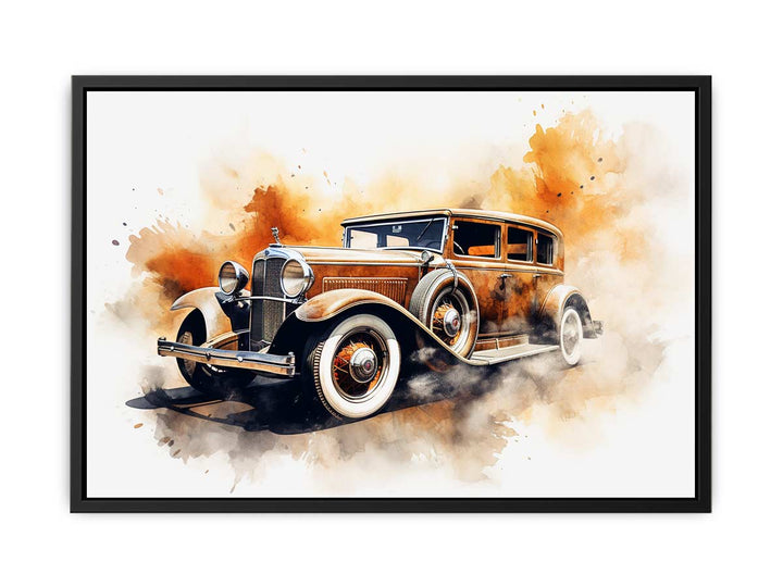 Vinatge Car Old Style Art  canvas Print
