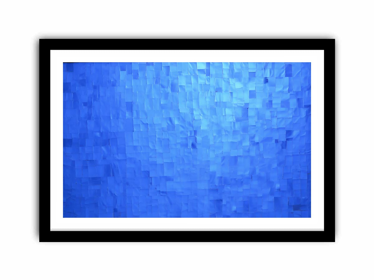 Blue Mosaic Calm canvas art for modern room decor.