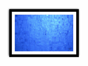 Blue Mosaic Calm canvas art for modern room decor.