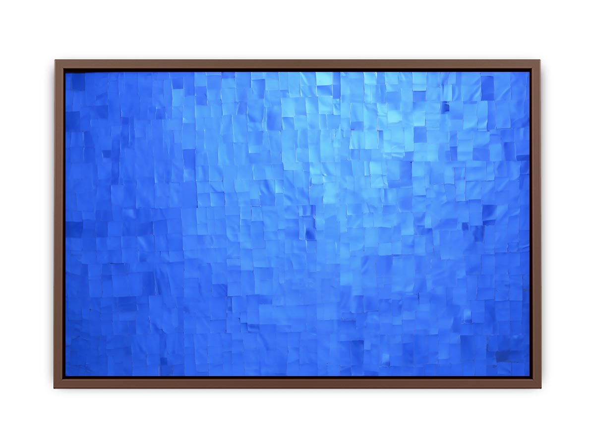 Blue Mosaic Calm canvas art for modern room decor.