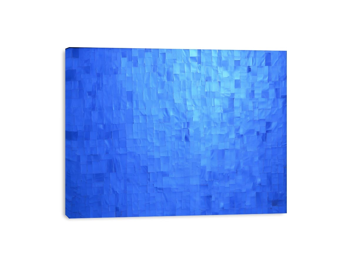 Blue Mosaic Calm canvas art for modern room decor.