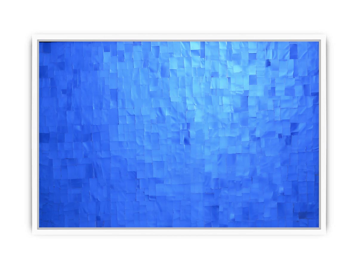 Blue Mosaic Calm canvas art for modern room decor.
