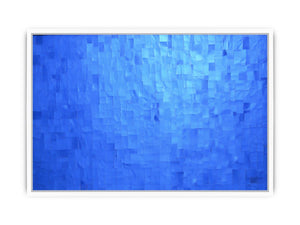 Blue Mosaic Calm canvas art for modern room decor.