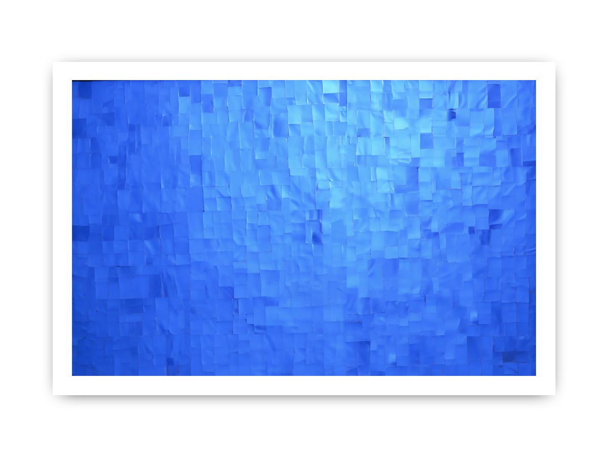 Blue Mosaic Calm canvas art for modern room decor.