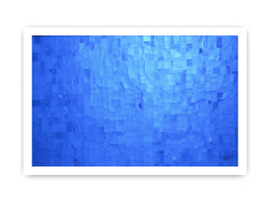 Blue Mosaic Calm canvas art for modern room decor.