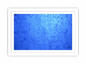 Blue Mosaic Calm canvas art for modern room decor.