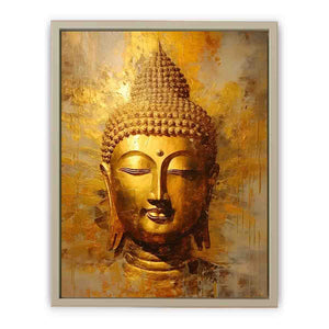 Buddha Gold Art Print framed Print