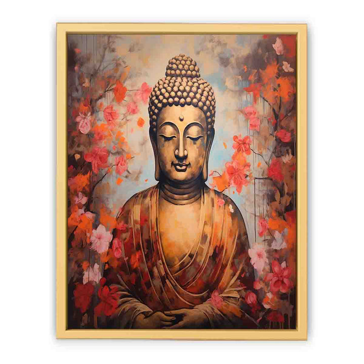 Buddha Vinatge Art framed Print