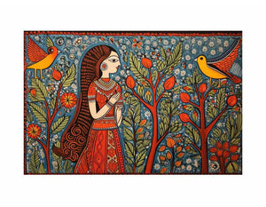 Madhubani Brids Painting